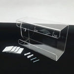 boîte rangement transparente moderne porte mouchoirs boîte organiser rectangle adhésif fixations minimaliste