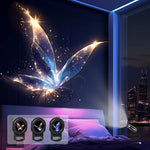 projecteur led mural multicolore papillon étincelles veilleuse moderne adaptable usb cable flexible