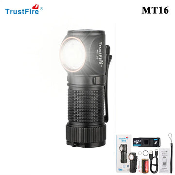 lampe frontale rechargeable led 1000lm noire tactique ipx8 multifonction mt16