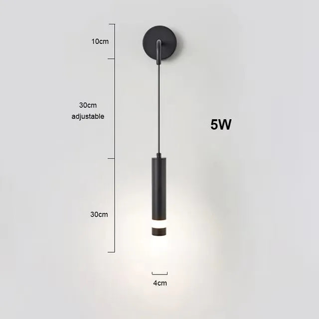 lampe murale moderne or noir éclairage chambre coucher salle manger led fixations simples