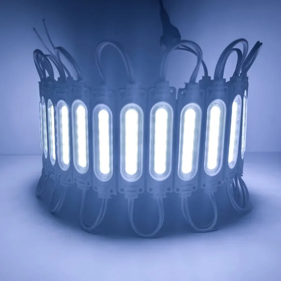Modules LED multicolores 12V blanc bleu rose orange vert jaune violet moderne 50x70mm