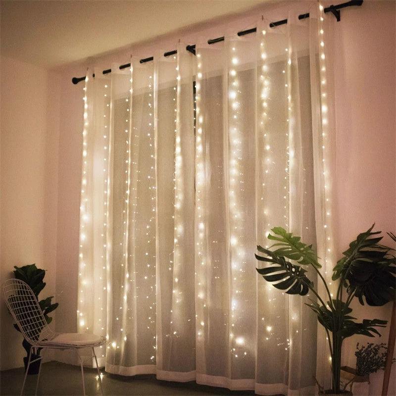 guirlande lumineuse led blanc jaune transparent moderne clips télécommande usb