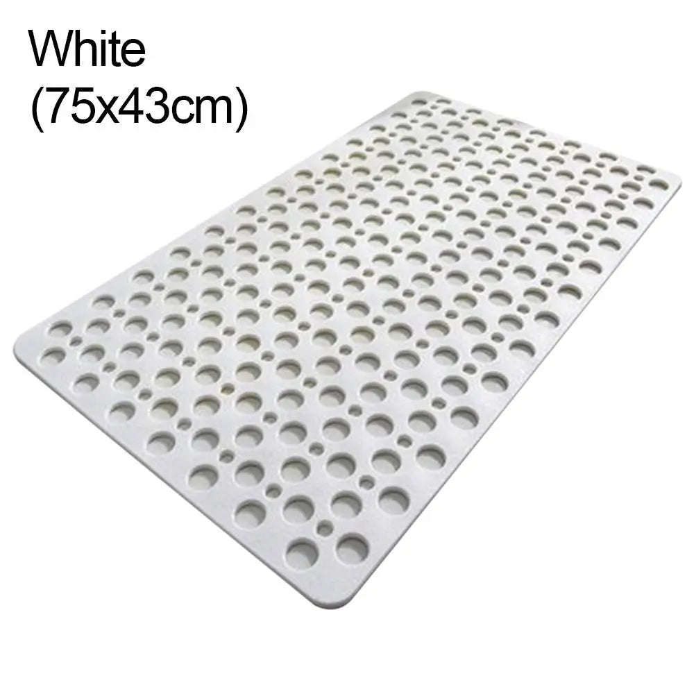 tapis bain moderne perforé anti dérapant rose bleu vert gris cupules succion