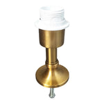 base lampe table blanc doré finition brillante classique vis fixation métal e27