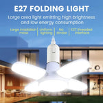 lampe pliable E27 blanc moderne minimaliste plissé feuilles opacité 65mm 92mm 145mm 28W LED