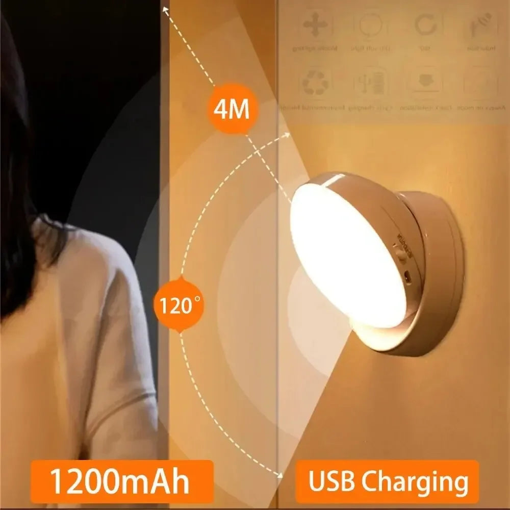 lampe poche rechargeable led aimantée rotation 360 blanc moderne compact sans fil