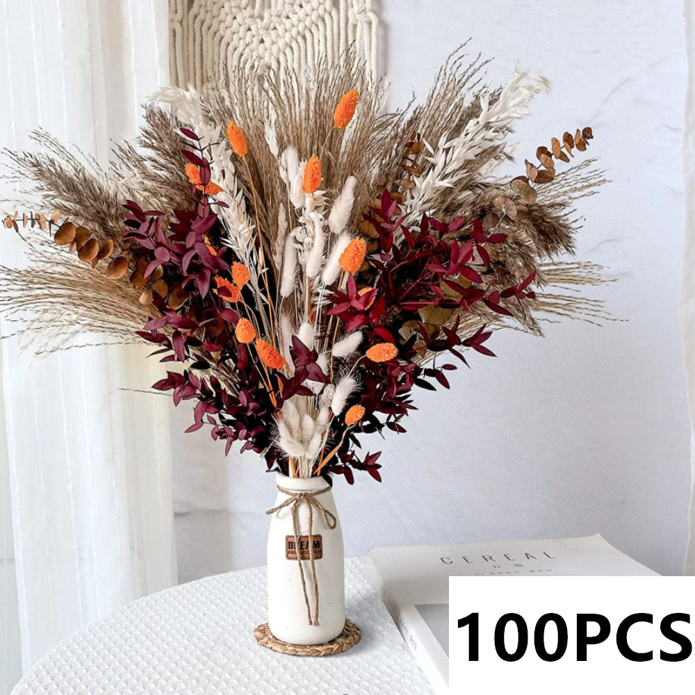 bouquet fleurs séchées naturel décoration maison automne rustique intérieur anniversaire mariage