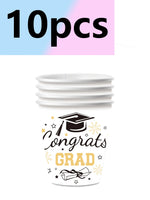 assiettes carton blanc noires or motifs graduation étoiles losanges fêtesscrição titre respecte critères demandés