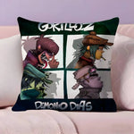 taies d'oreiller dessin animé gorillaz multicolore ultra douces polyester modernes maison hospitalière confortables motifs