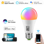 ampoule led connectée e27 blanc chaud controle wifi moderne sans fil qr code tactile