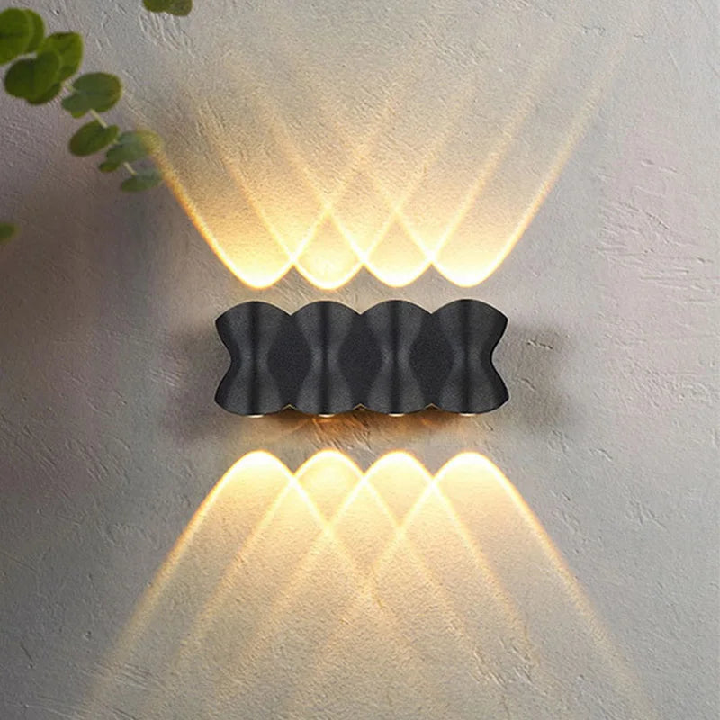 Lampe murale LED moderne double tête hydrofuge basse consommation courant alternatif extérieur salon chambre