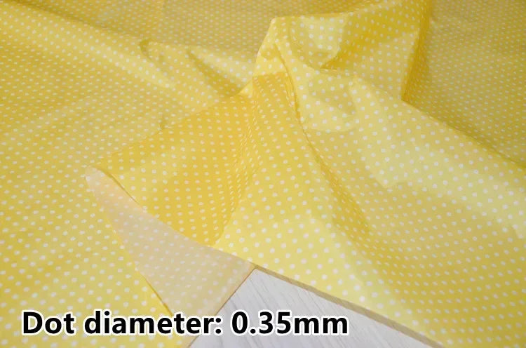 tissu imprimé imperméable motif points blancs coton bricolage couture décoration intérieur multi couleur