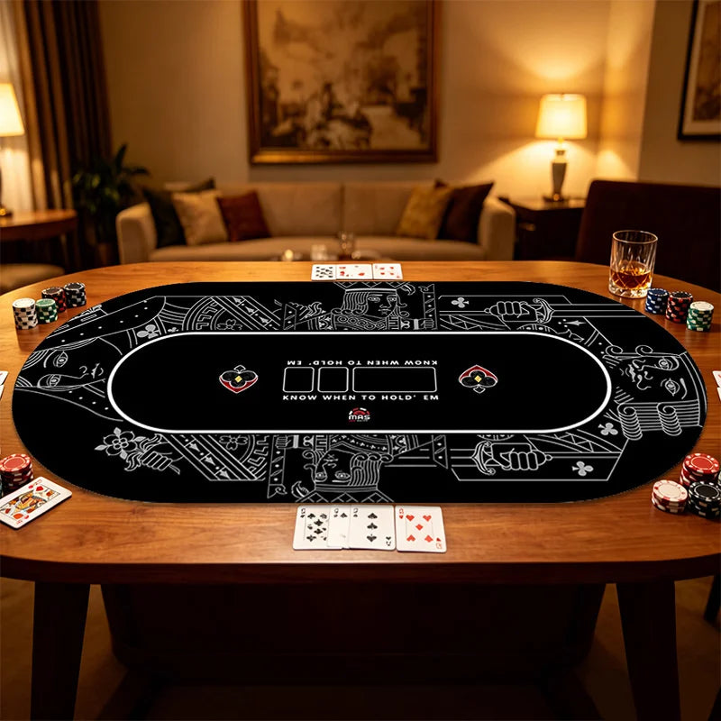tapis poker gris illustrations cartes poker moderne antidérapant résistant intérieur salon adultes