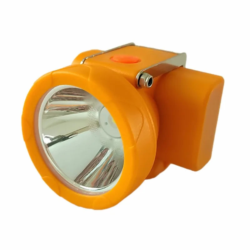 lampe torche orange moderne clips métalliques bouton commande lumière forte led super lumineuse fishing
