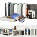 décorations modernes boîtes imitation livres couleurs neutres motifs géométriques portraits mode minimaliste
