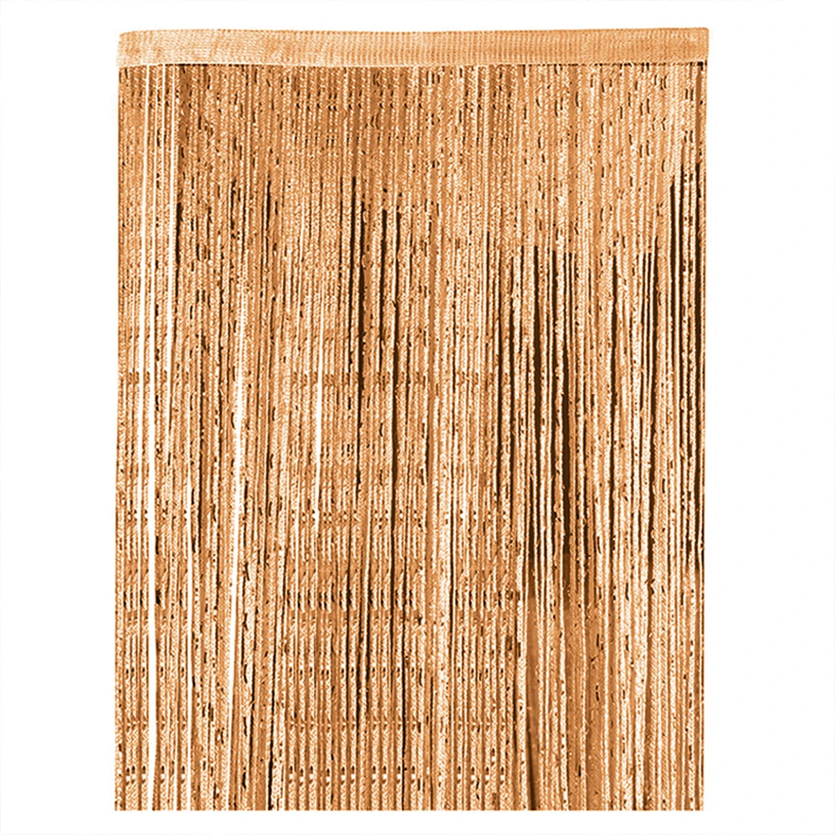 rideau transparent porte franges brillantes argentées dimension 100x200cm decoration festive crochet