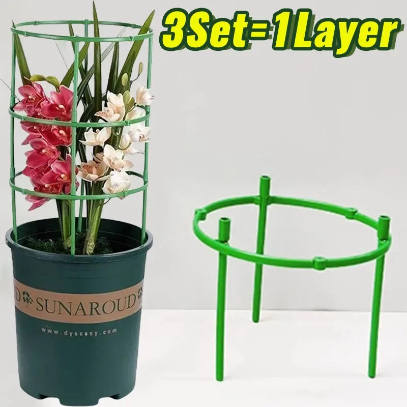 support plantes vert clips moderne arrangement fleurs tige fixation jardinextérieur