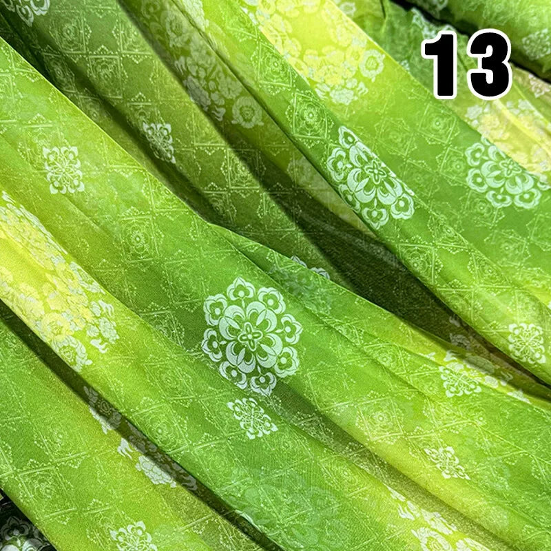 tissu polyester acrylique fleurs motifs floraux classique chinois haute absorption bricolage decoration 50x150cm aramide