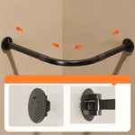 rideau douche texturé barre acier inoxydable tissu opaque moderne minimaliste douchette mélangeur thermocouple