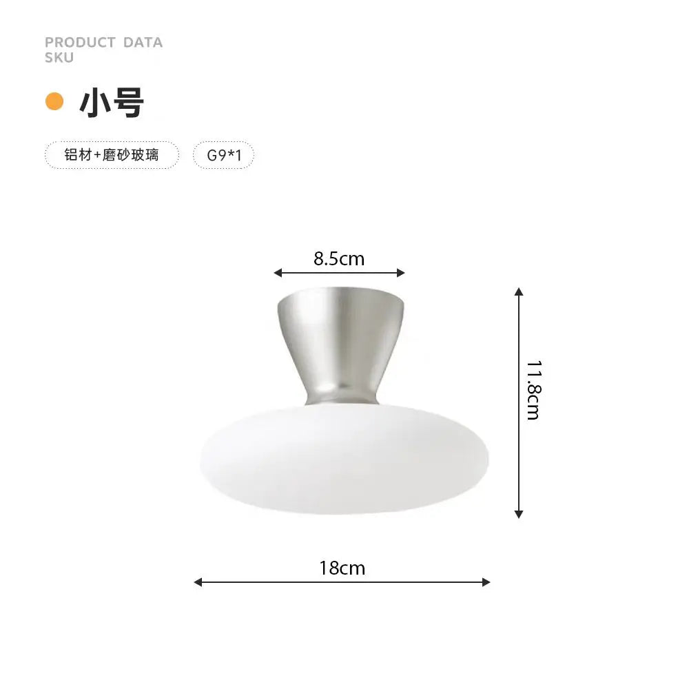 lampe suspendue moderne métal blanc doré forme champignon salon chambre cuisine