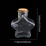 bouteilles étoile transparentes coeurs opalescentes blanches capsules liège vintage decoration mariage anniversaire loisirs créatifs