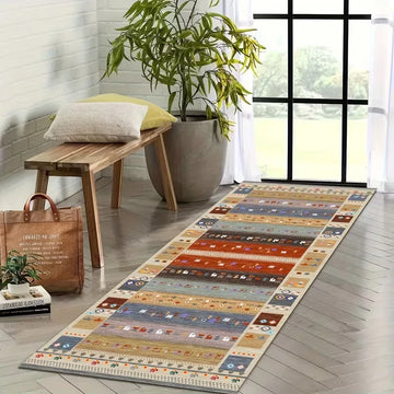 tapis multicolore moderne rayures ethnique adhésif salon chambre extérieur commercialisation
