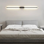 lampes murales led modernes minimaliste noir blanc chaud 60cm 80cm 100cm chambre cuisine salle
