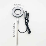 lampe led plante noire blanche réglable hauteur bouton variateur moderne minimaliste piquet câble usb