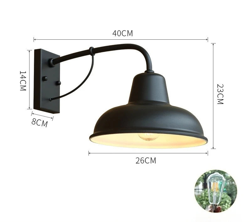 lampe murale industrielle noire fixée mur éclairage quotidien led 249 2000lmentrée cuisine
