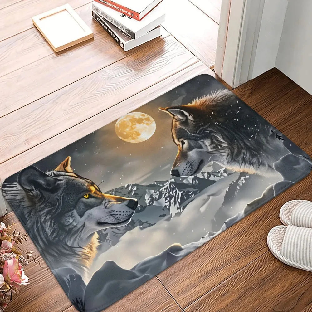 tapis sol moderne arachnide loup vache gris noir beige blanc