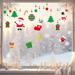 Application autocollants Noël sur fenêtre intérieure