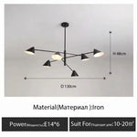 Suspension lumineuse moderne conique noir doré sources lumineuses chambre salon