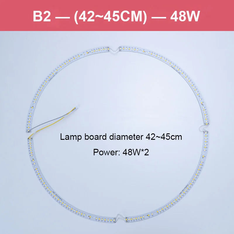lampe led circulaire blanc moderne adhésive magnets connecteurs 45cm 30cm 41cm led haute puissance