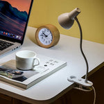 lampe led clip usb rechargeable blanc moderne minimaliste chambre étude