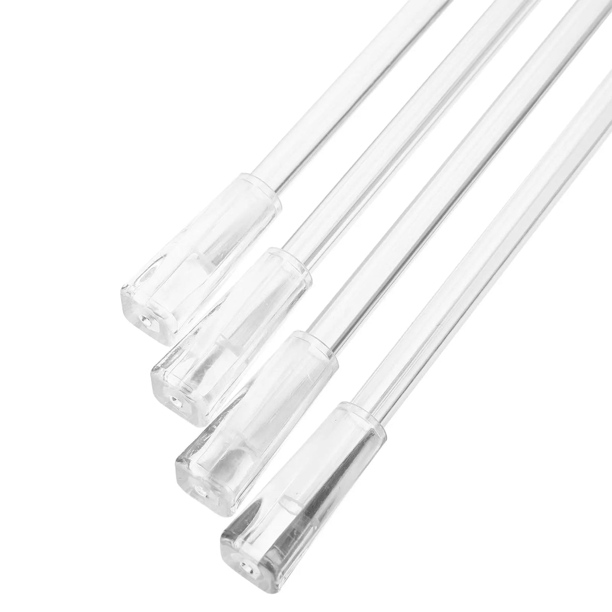 tiges rideau transparentes sans motif moderne stores verticaux accessoires rideaux longues baguettes inclinables