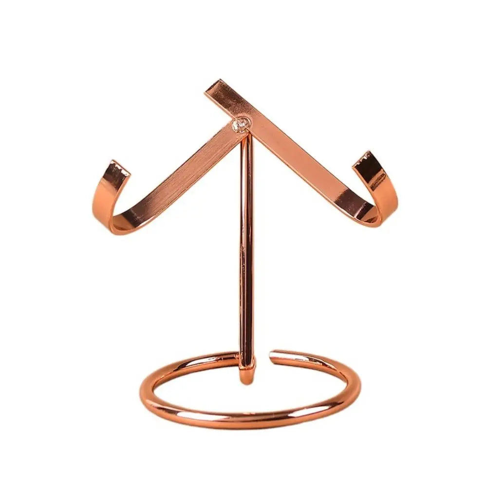 Support bijoux noir argent doré clips base circulaire moderne minimaliste salon respectueux environnement