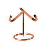 Support bijoux noir argent doré clips base circulaire moderne minimaliste salon respectueux environnement