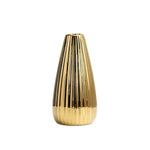 vase argenté doré moderne rayures verticales décoration table floral simple