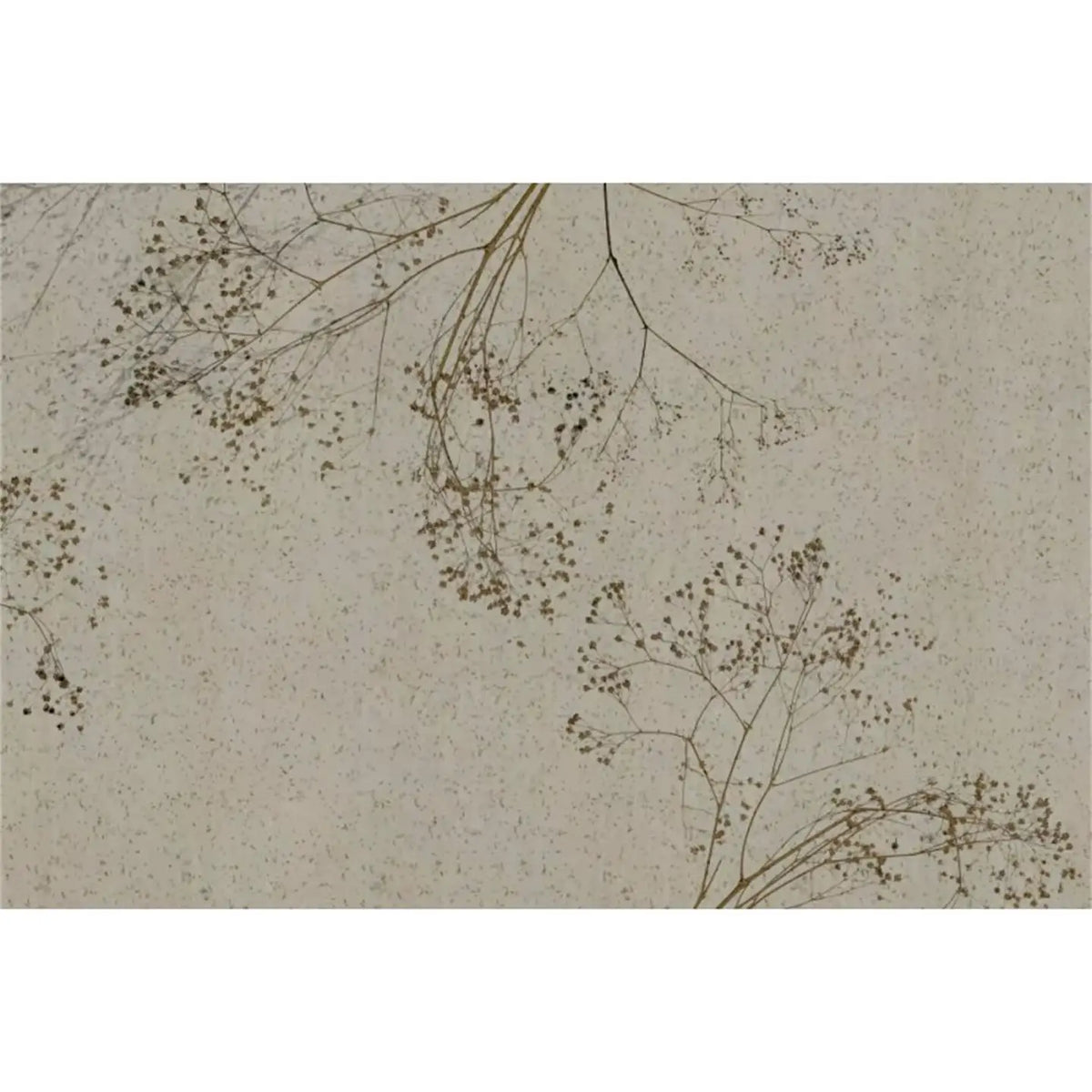 papier peint moderne plante branches fleurs salon chambre soie naturelle respectueux environnement
