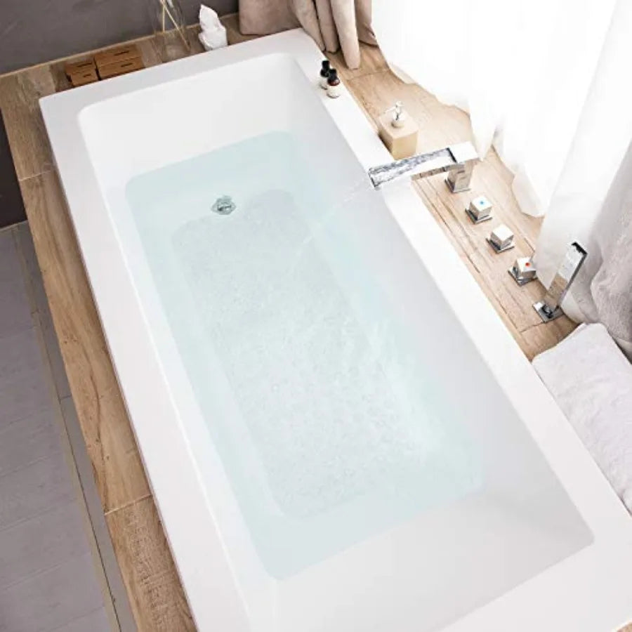 tapis bain moderne 39x16 pouces texture 200 bosses antidérapant transparent adhésif salle bain