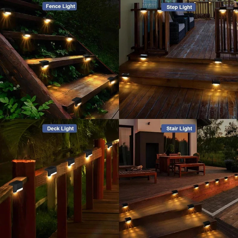 lampe solaire extérieure led noir moderne étanche autonome vis fixations jardin patio