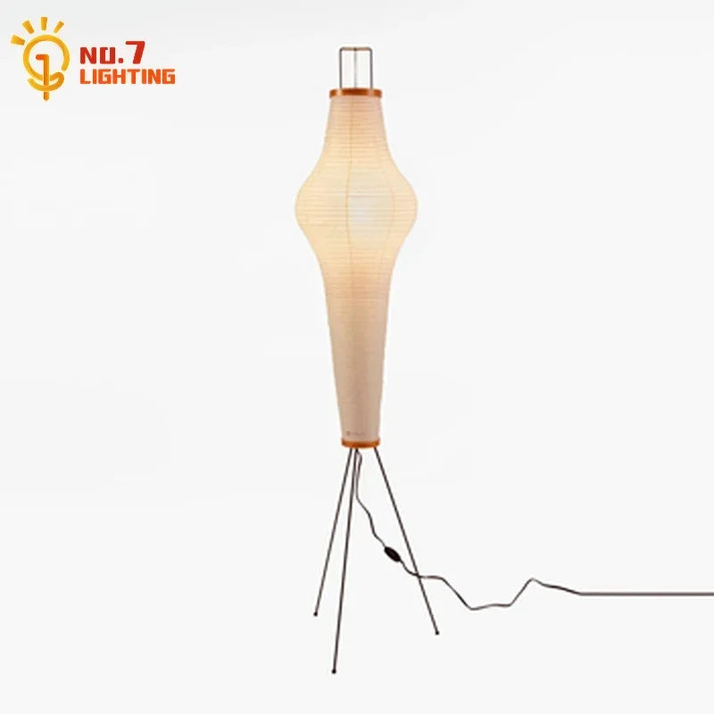 lampe sol moderne blanc beige rayures finies trépied métallique 162cm haute led sans ombre