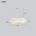 luminaire suspendu nuage moderne sphères lumineuses transparence partielle minimaliste fixations câbles métalliques