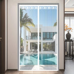 rideau magnétique blanc moderne adhésif porte 80*210cm 90*210cm 100*210cm 110*210cm 120*210cm