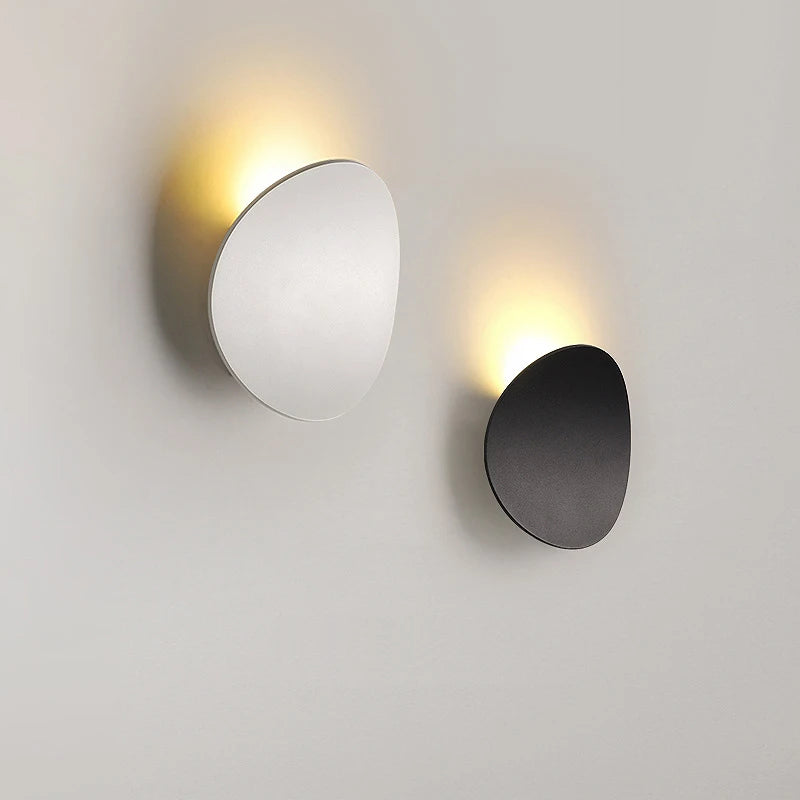applique murale led moderne blanc noir éclairage chambre salon entrée minimaliste fixée mur