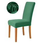 housse chaise jacquard gris rose vert marron moderne adhésif polyester pliage salon mariage banquet