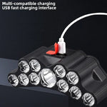 lampe frontale led ajustable bandeau noir orange sport utilitaire rechargeable usb cèle sevenled/hooks