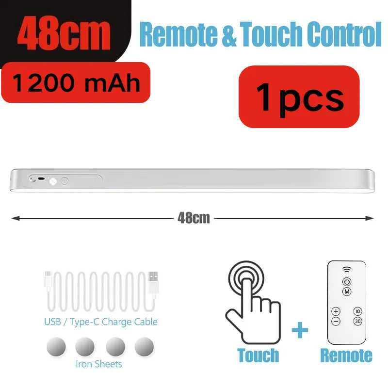 lampe led moderne rechargeable télécommande interrupteur tactile 28 48 cm blanc adjustable