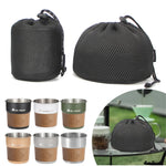 sac rangement bouteille eau noir maille ajustable pratique voyage environnement respectueux multiplications utilisation rechargeable