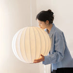 suspension sphérique moderne blanc rayures noires opaques 30cm 40cm 50cm 60cm 80cm lumière neutre